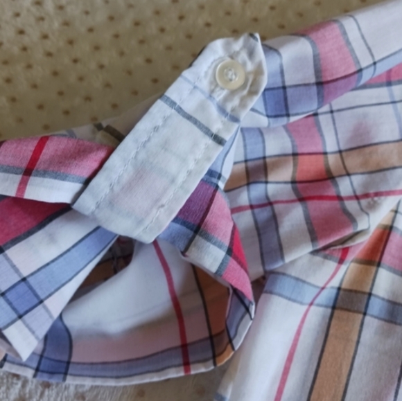 Vintage 80s Miss fashionality cute button-up plaid cottage-core blouse - Picture 11 of 11